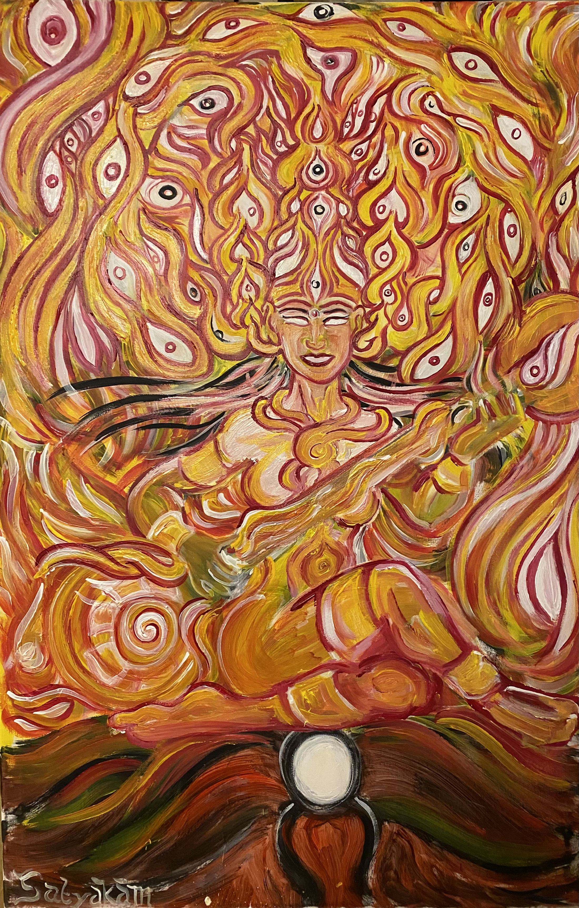 Gaze into the Infinite — Acrylic on canvas
