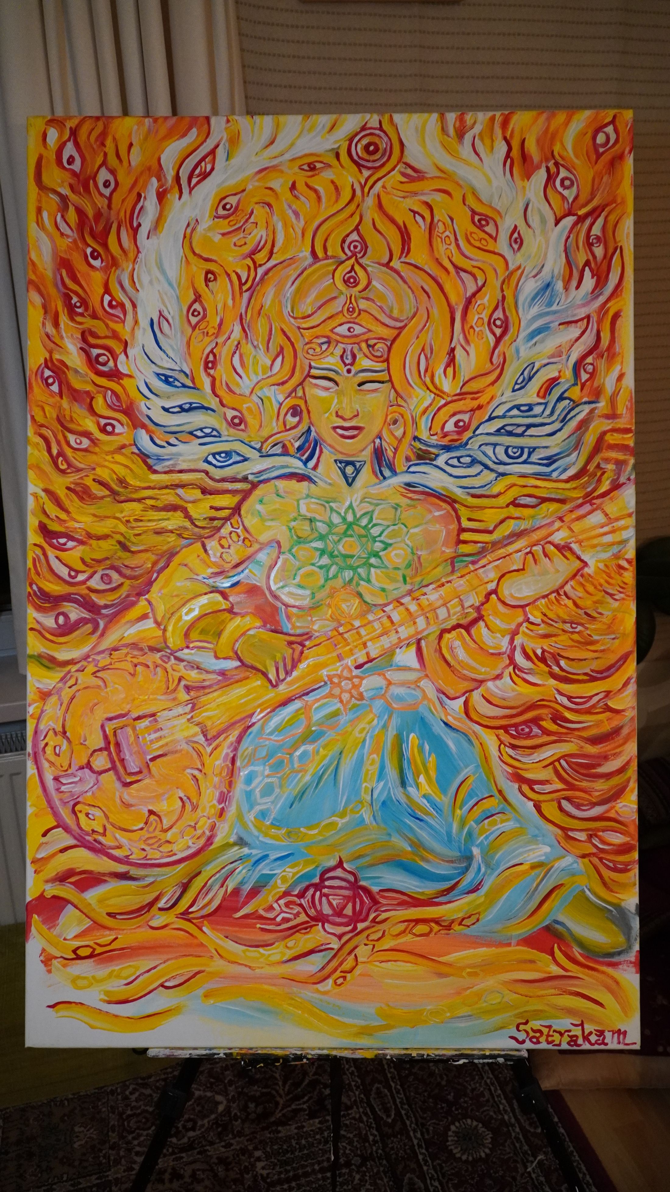 Naad Yoga — Acrylic on canvas