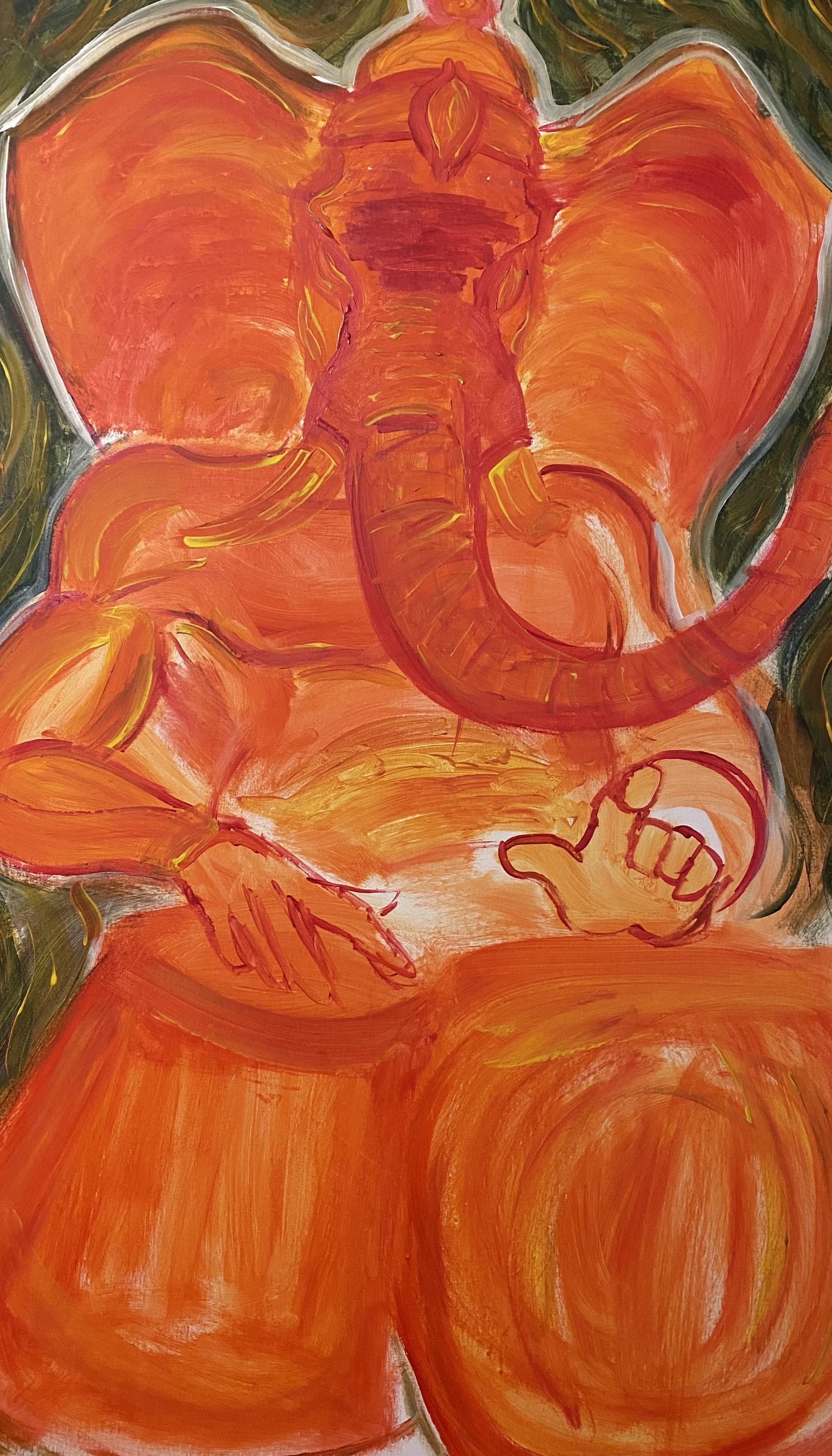 Vighnaharta — Acrylic on canvas