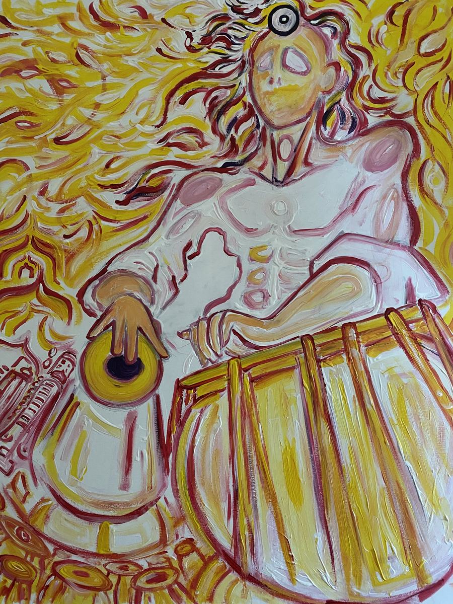 Rhythm of the Sun, in progress — pakhawaj and the third eye first.